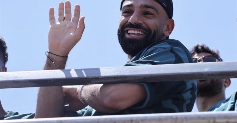 محمد صلاح يوجه رسائل هامة خلال حفل تكريم الرئيس السيسي لمنتخب مصر