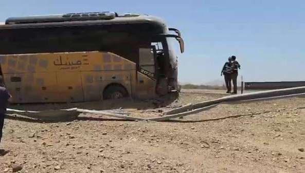 مصرع 35 شخصا وإصابة 30 آخرين في حادث تصادم بين حافلتي ركاب على طريق دمشق في سوريا