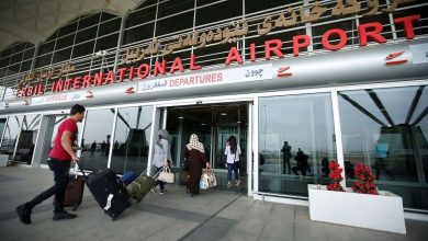 مطار أربيل الدولي بإقليم كردستان العراق يعلق الرحلات الجوية مؤقتاً