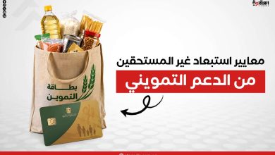 معايير استبعاد غير المستحقين من الدعم التمويني