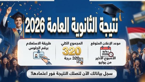 من 1 إلى 5 أغسطس.. نتيجة الثانوية العامة 2026 على موقع السبورة فور اعتمادها من الوزير
