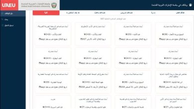 وظيفة جامعة.. جامعة الإمارات تعلن عن وظائف أعضاء هيئة تدريس في 117 تخصص برواتب متميزة