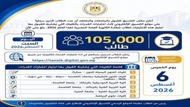 105 ألف طالب يحسمون موقفهم.. سباق اختبارات القدرات 2026 يدخل مرحلته الأخيرة