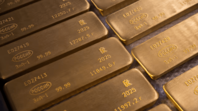 ارتفاع أسعار الذهب وسط تفاؤل بانحسار التوترات بالشرق الأوسط