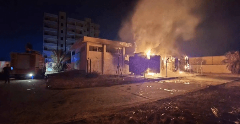 استهداف محطة كهرباء الزاوية في ليبيا وخروجها بالكامل من الخدمة