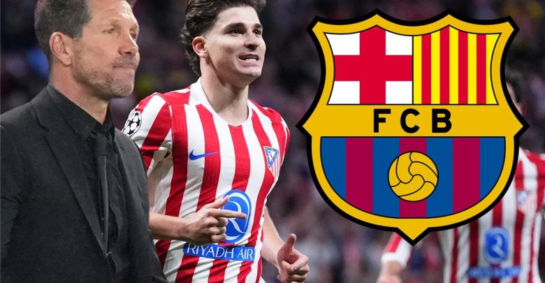 حقيقة حديث ألفاريز مع سيميوني بشأن مستقبله مع أتلتيكو مدريد