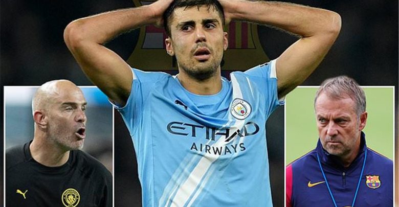 رد فعل غير متوقع من مانشستر سيتي بشأن عرض برشلونة لضم رودري