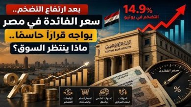 سعر الفائدة في مصر يواجه قرارًا حاسمًا بعد ارتفاع التضخم.. ماذا ينتظر السوق؟