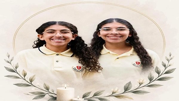مدرسة رمسيس البريطانية الدولية تنعى طالبتين توفيتا مع والدتهما في حادث مأساوي بالتجمع الخامس