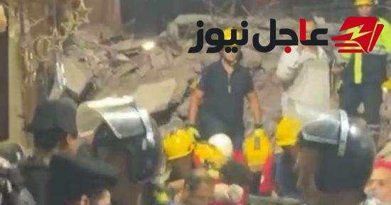 انهيار عقار في حدائق القبة يسفر عن استخراج 4 جثامين ونقل 8 مصابين إلى المستشفى