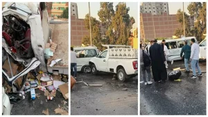 ارتفاع حصيلة حادث كوبري قها إلى 5 وفيات و12 مصابًا