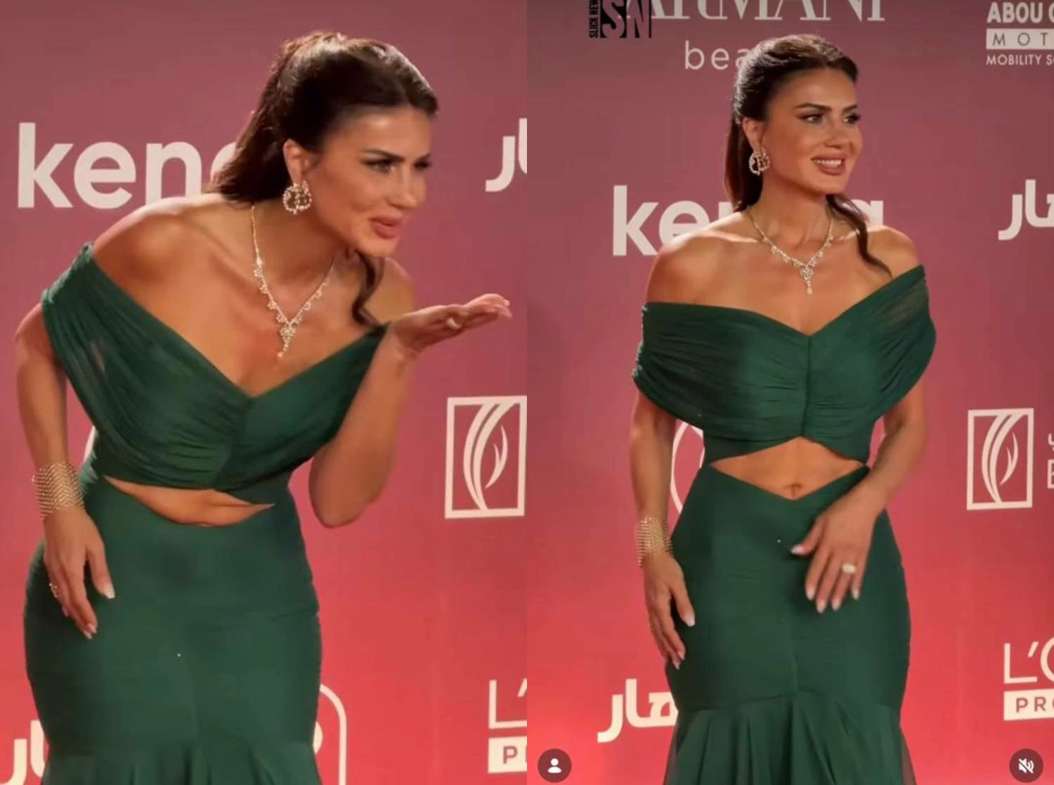 نجلاء بدر تخطف الأنظار بإطلالة جريئة وتفجر مفاجأة في مهرجان الجونة السينمائي