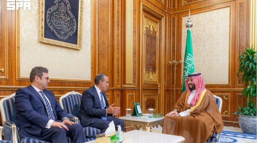 وزير الخارجية ورئيس المخابرات يسلمان رسالة خطية من الرئيس السيسي لولي العهد السعودي