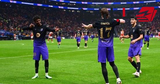 برشلونة يهزم جالاتا سراي 4-0 في مباراة غاب عنها حمزة عبد الكريم