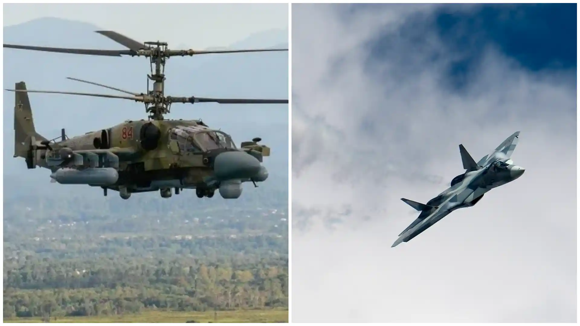 مقاتلات سو-57 تقدم غطاءً جويا لمروحيات Ka-52 في غارة على مركز تحكم الطائرات المسيّرة